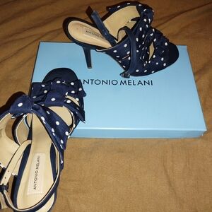 Antonio Melani Blue and White Heels